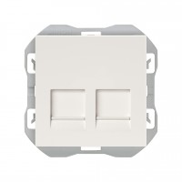 Toma Datos 2 Conectores RJ45 Cat 6 UTP Simon 270